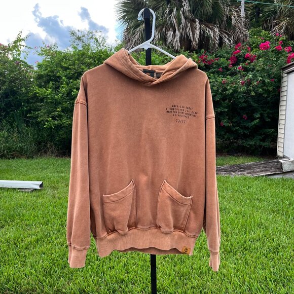 Timberland x American Eagle Logo Pullover Hoodie Size XS - Picture 1 of 10
